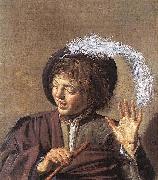 Frans Hals Singing Boy with a Flute WGA Spain oil painting reproduction
